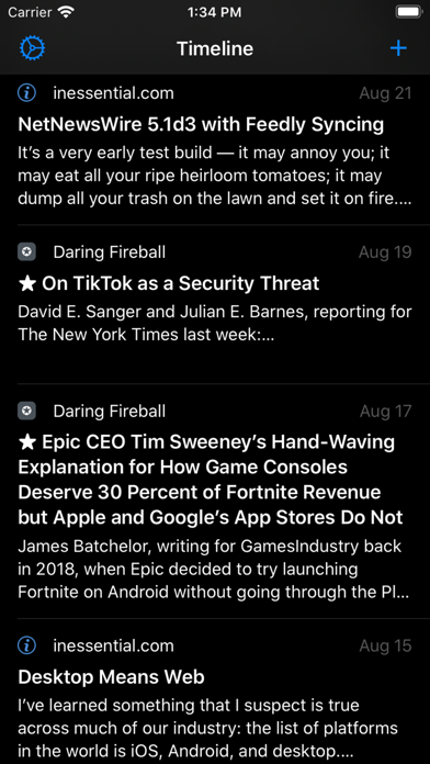 Stream - A Feed Reader screenshot 2