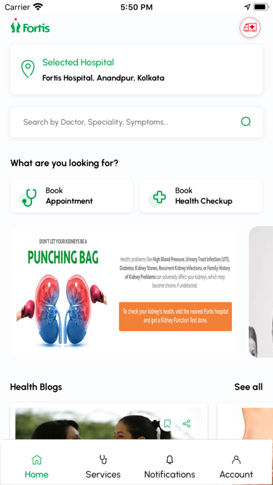 myFortis screenshot 3