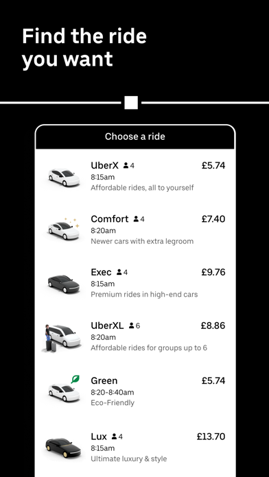 Uber - Request a ride screenshot 4