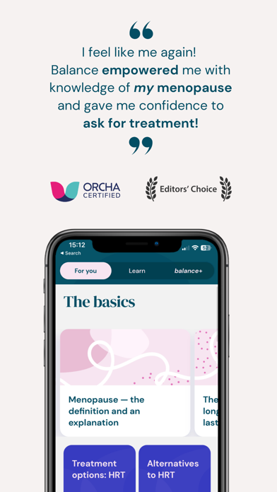 Balance - Menopause & Hormones screenshot 1