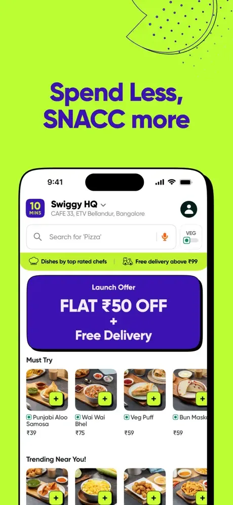 SNACC: 10-Min Food Delivery screenshot 2