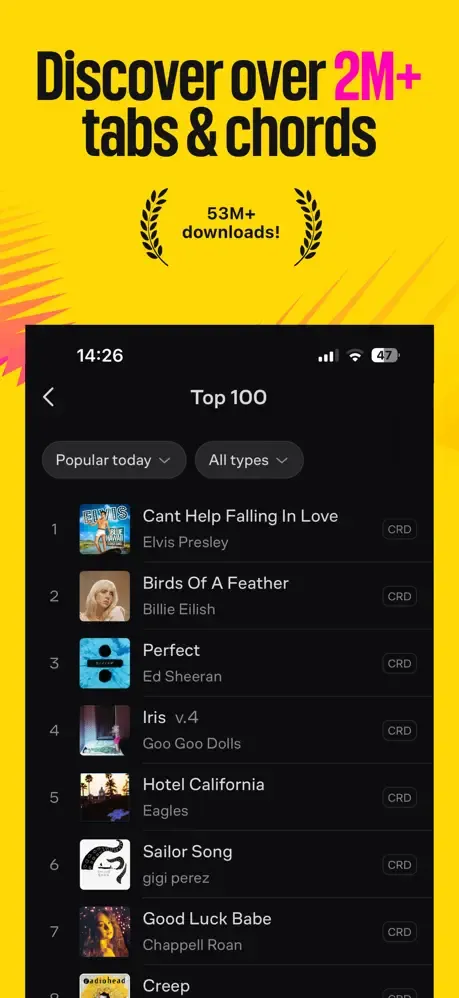 Ultimate Guitar: Chords & Tabs screenshot 2