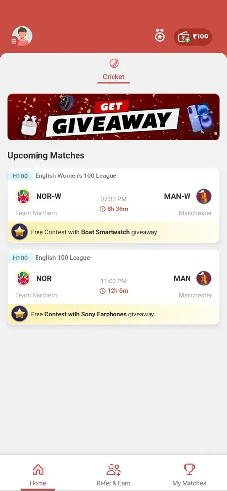 My11Circle Fantasy Cricket App screenshot 1