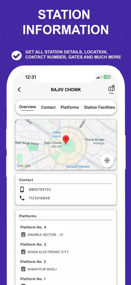 Delhi Metro Route Map and Fare screenshot 4