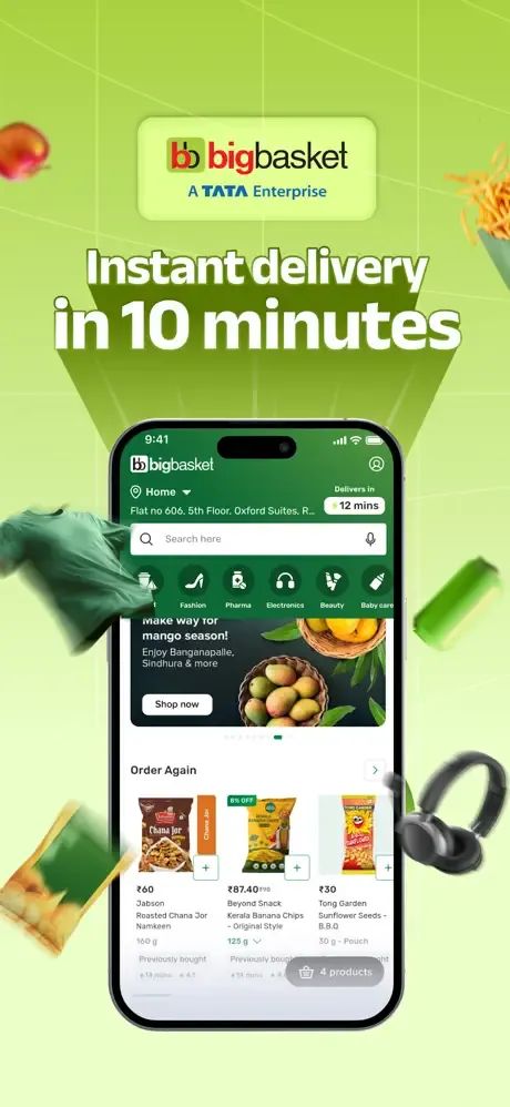 bigbasket: 10 min Grocery App screenshot 1