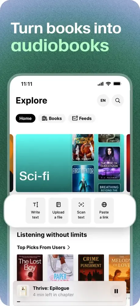 ElevenReader - Read Text Aloud screenshot 2