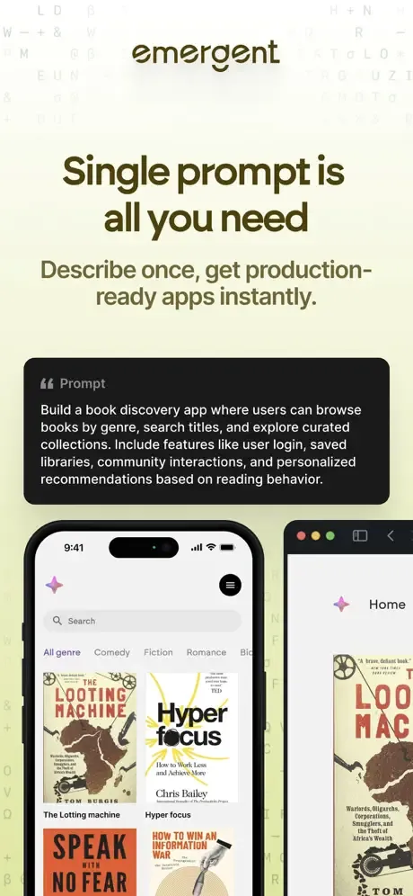 Emergent AI: Vibe Code Apps screenshot 3