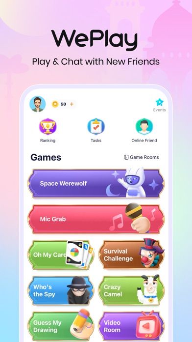 WePlay - Game & Party screenshot 1