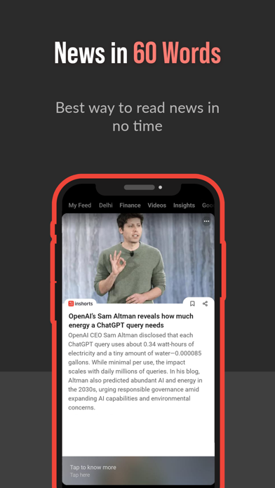 Inshorts screenshot 1