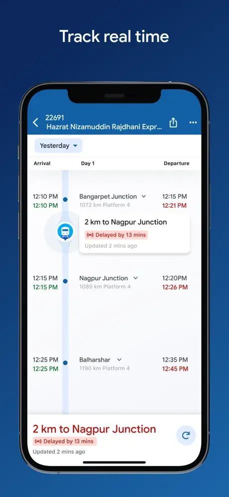 Where is My Train - by Google screenshot 4