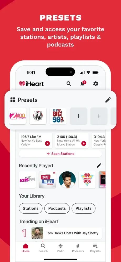 iHeart: Play & Listen to Music screenshot 4