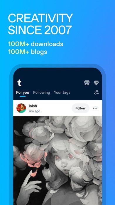 Tumblr: Social Media & Art screenshot 1