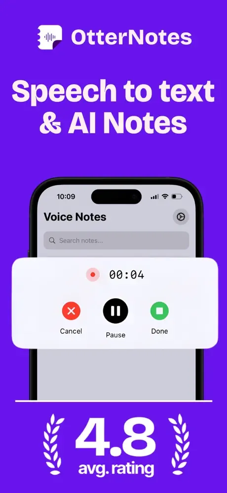 OtterNotes AI: Audio to Text screenshot 1
