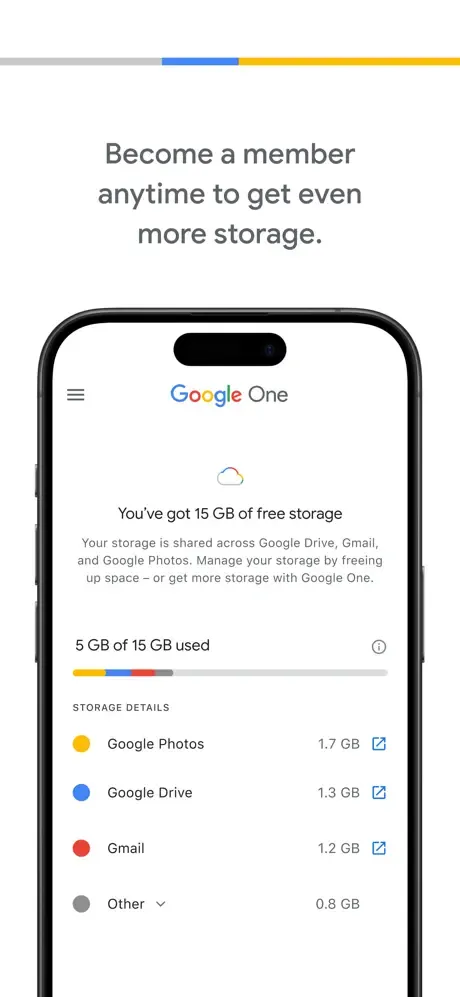 Google One screenshot 3
