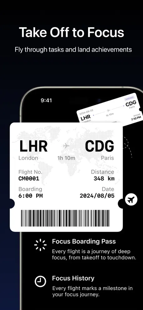 FocusFlight - Deepfocus Timer screenshot 3
