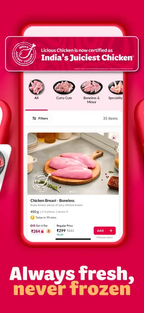 Licious - Chicken, Fish & Meat screenshot 2