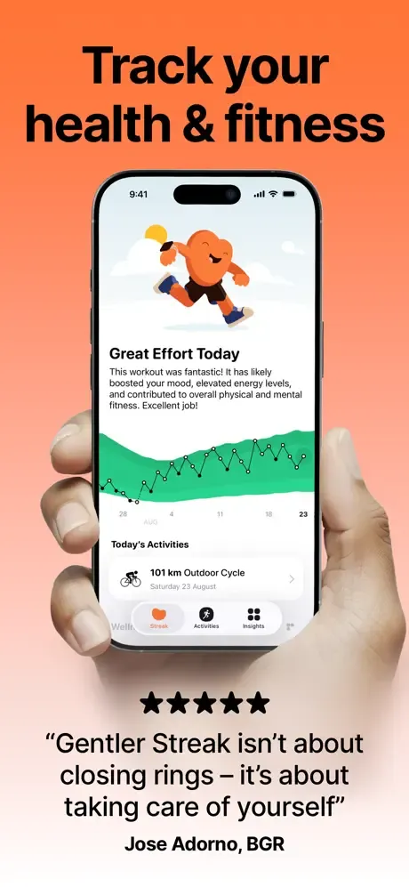 Gentler Streak Workout Tracker screenshot 1