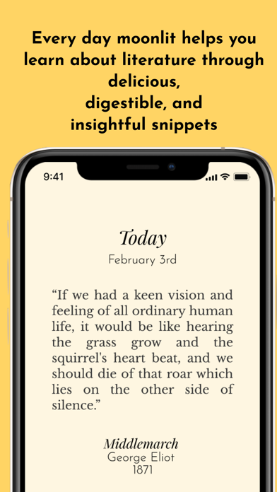 moonlit: Daily Literature screenshot 2