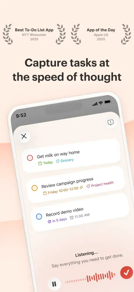 Todoist: To Do List & Calendar screenshot 1