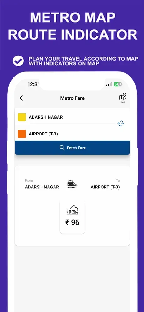 Delhi Metro Route Map and Fare screenshot 5