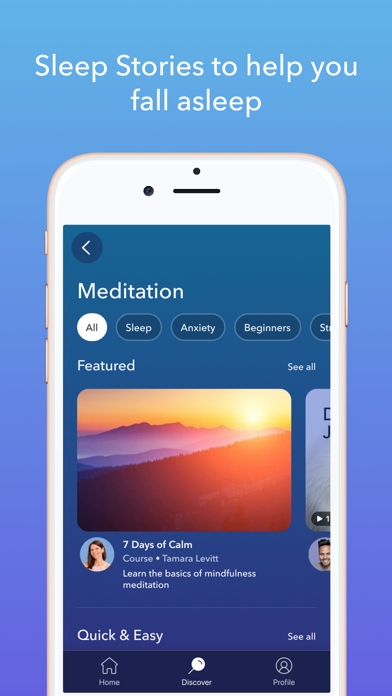 Calm: Sleep & Meditation screenshot 4