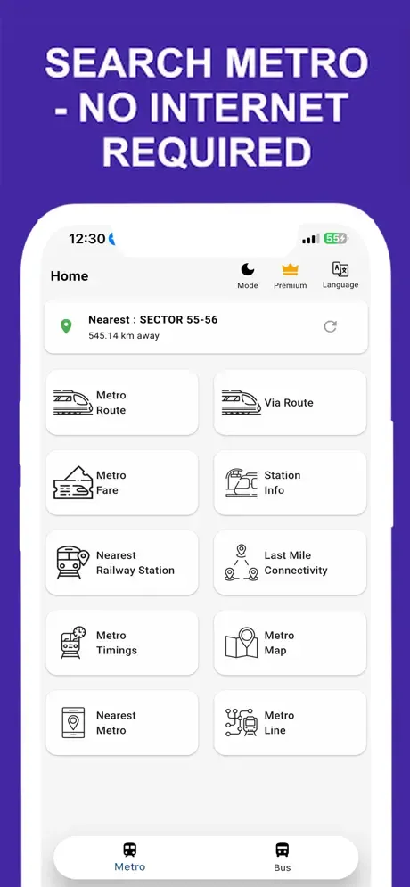 Delhi Metro Route Map and Fare screenshot 1