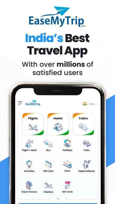 EaseMyTrip Flight, Hotel, Bus screenshot 1