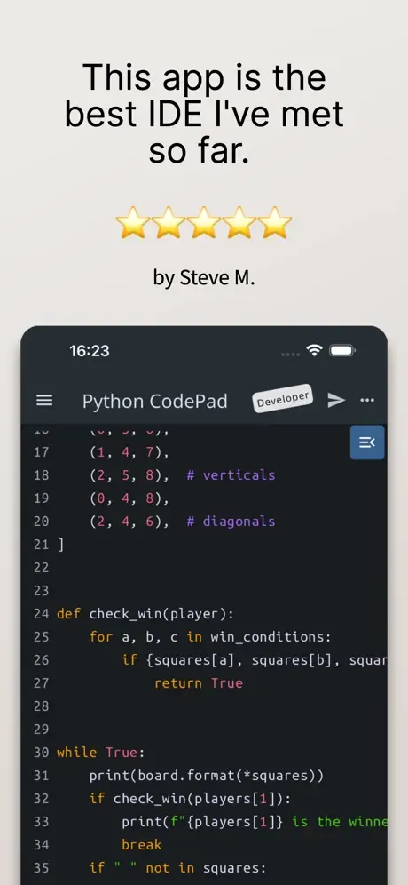 Python Coding Editor & IDE App screenshot 2