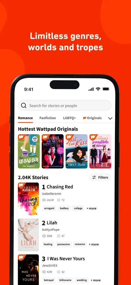 Wattpad - Read & Write Stories screenshot 3