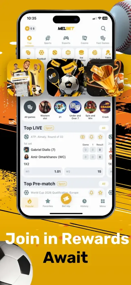 Melbet: Live Sports Betting screenshot 2