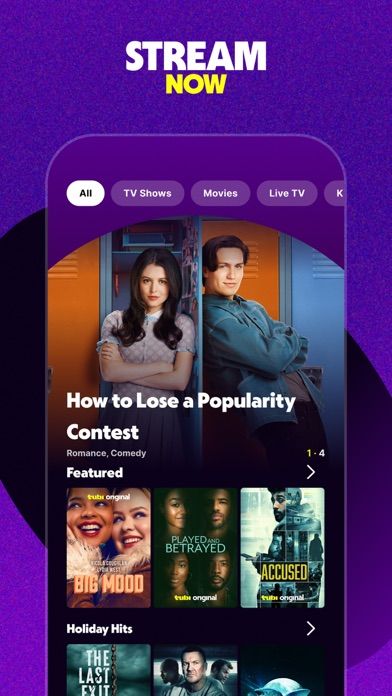 Tubi: Movies & Live TV screenshot 1