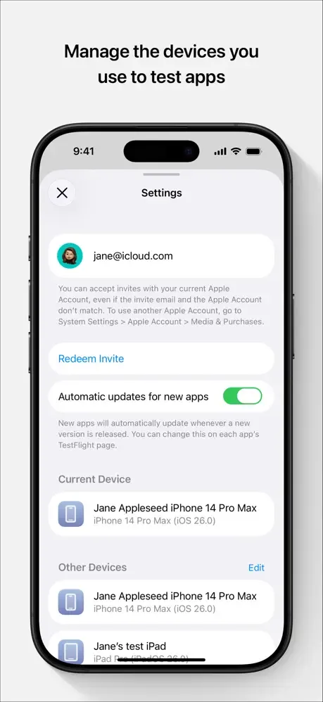 TestFlight screenshot 4