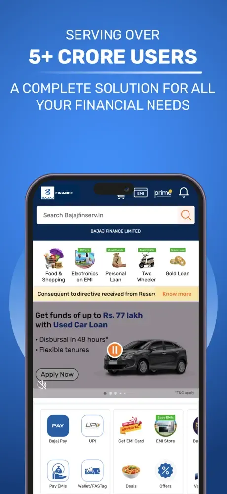 Bajaj Finserv Loans, UPI & FD screenshot 1