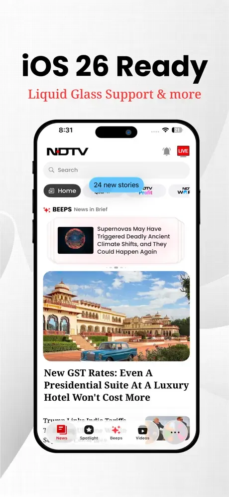 NDTV News App screenshot 1