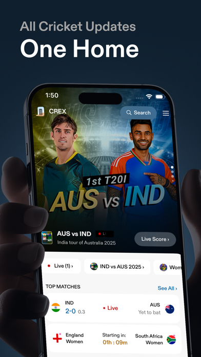 CREX - Just Cricket screenshot 2