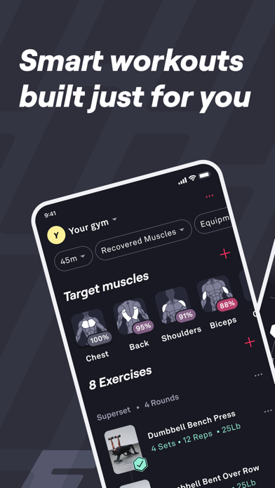 Fitbod Workout & Gym Planner screenshot 1