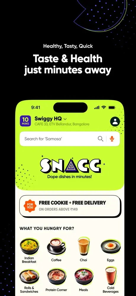 SNACC: 10-Min Food Delivery screenshot 3