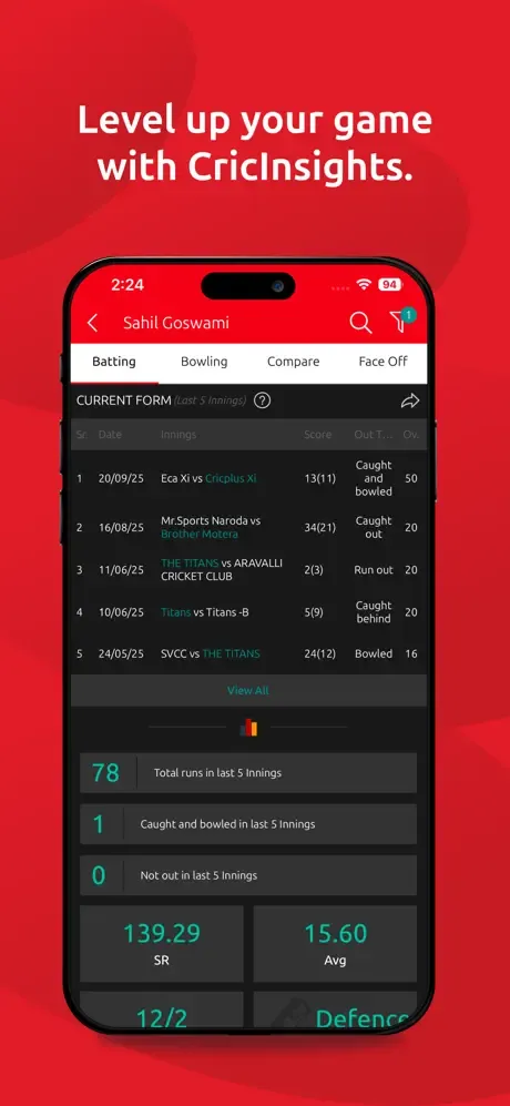 CricHeroes-Cricket Scoring App screenshot 5