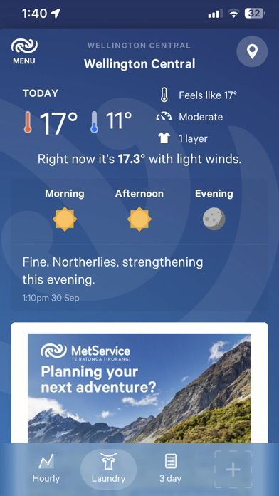 MetService screenshot 1