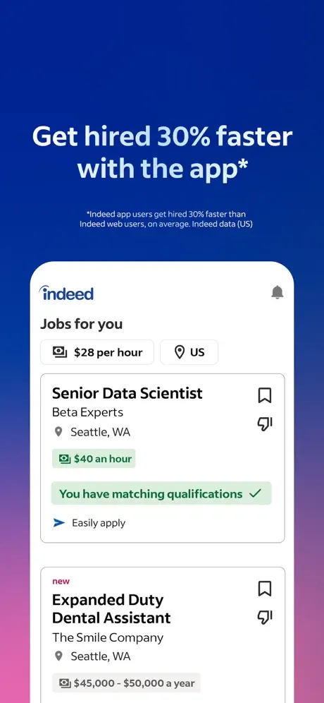 Indeed Job Search screenshot 1