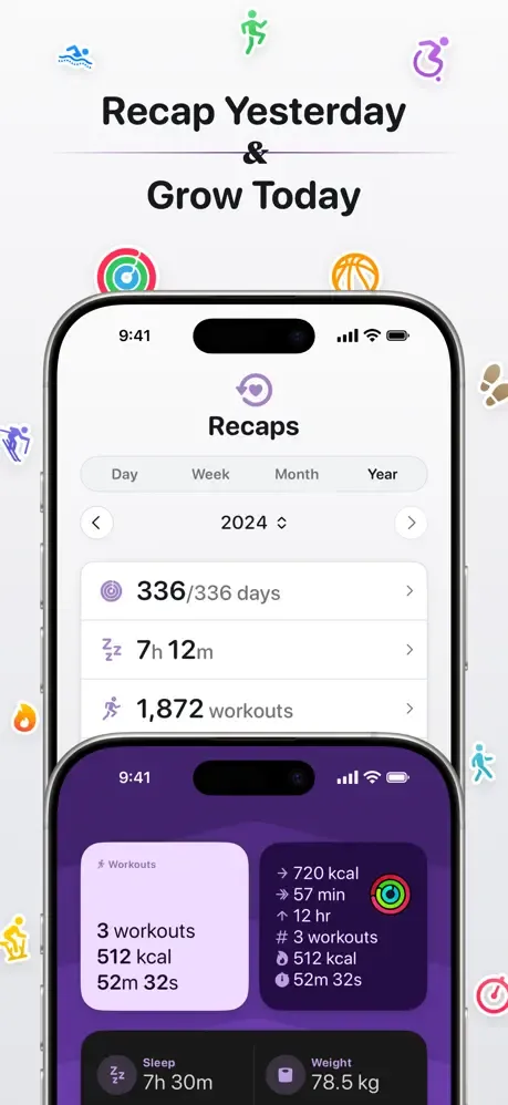 Peak: Health & Fitness Widgets screenshot 2