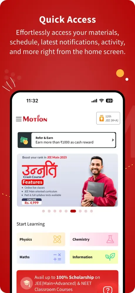 Motion Learning App screenshot 2