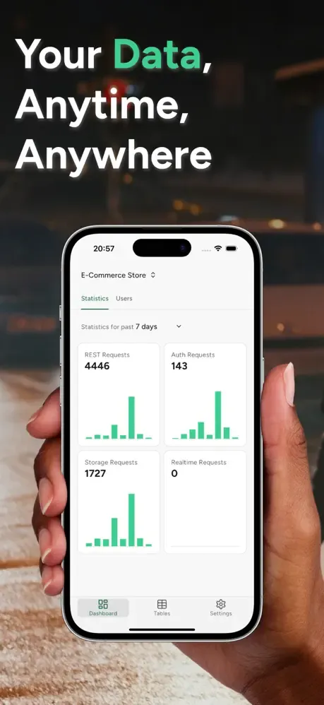 Supanow: Supabase Dashboard screenshot 1