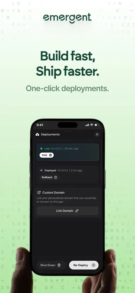 Emergent AI: Vibe Code Apps screenshot 5