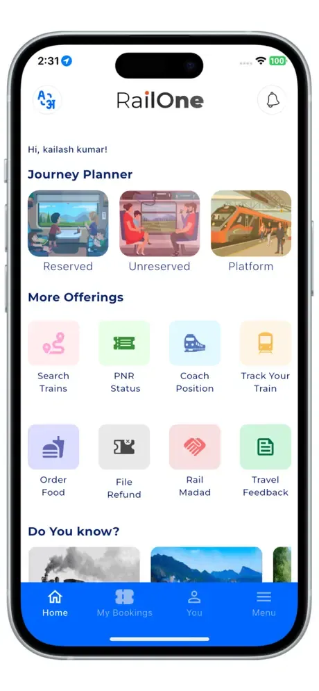 RailOne screenshot 3