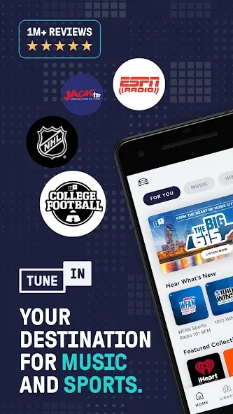 TuneIn Radio: Music & Sports screenshot 1