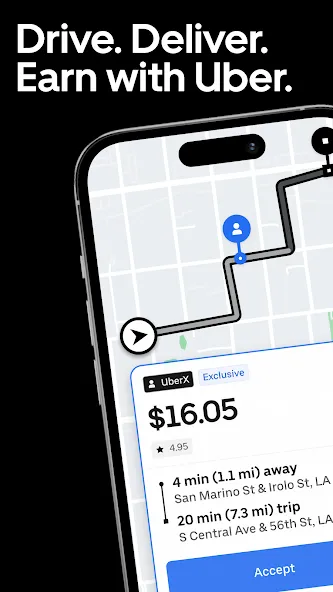 Uber - Driver: Drive & Deliver screenshot 1