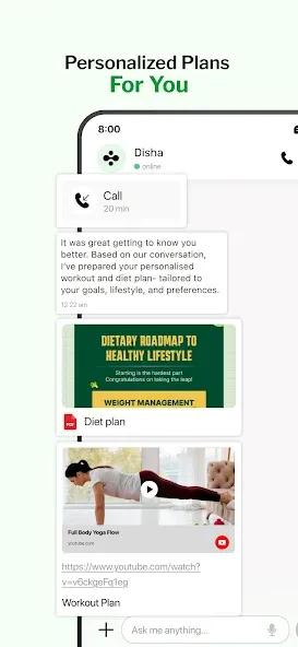 Disha: AI Health Coach screenshot 2