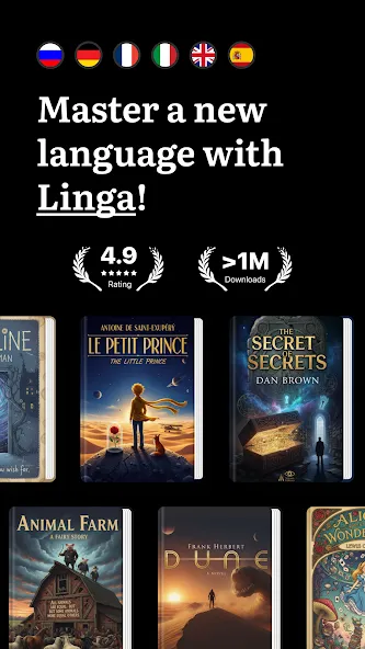 Linga: Read & Learn Languages screenshot 1