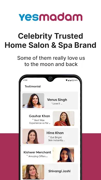Yes Madam - Salon at Home screenshot 5